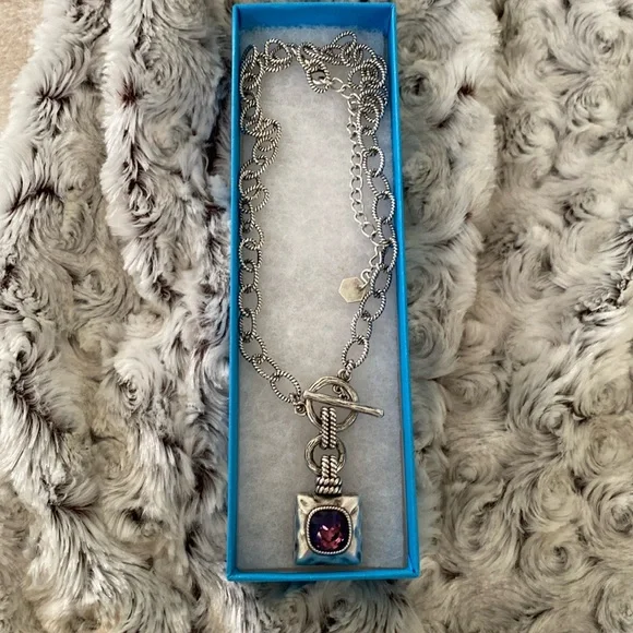 💜 Touchstone necklace, NIB, lovely!!! - Picture 2 of 8
